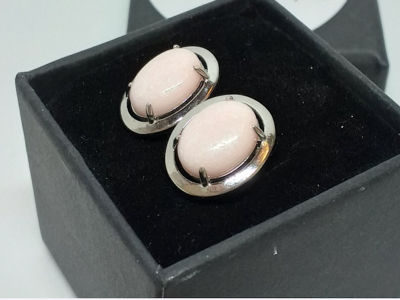 Bộ hoa tai sữa mẹ hồng nhạt 3 Bo hoa tai sua me hong nhat