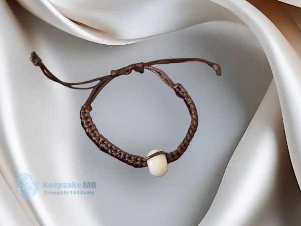 Vòng tay sữa mẹ Hạt tâm tình 3 Vòng tay sữa mẹ Hạt tâm tình_Keepsake MB_Trang sức làm từ sữa mẹ