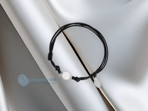 Vòng tay sữa mẹ tròn dẹp_Keepsake_Trang sức sữa mẹ