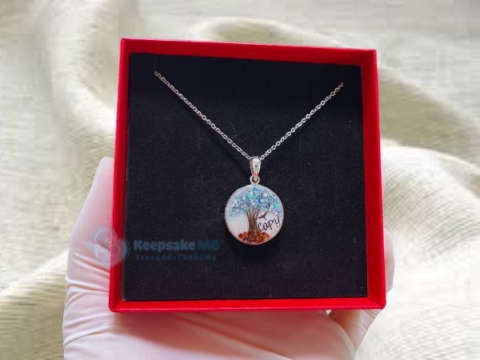 Mặt dây chuyền sữa mẹ Cây sự sống 3 - Trang sức sữa mẹ Keepsake MB