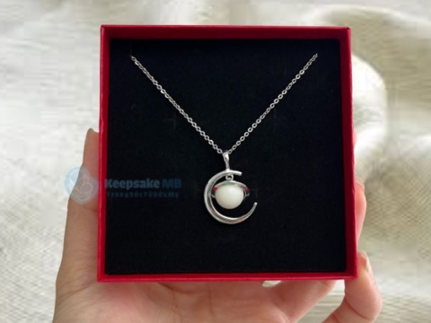 Mặt dây chuyền sữa mẹ Nguyệt châu 7 Mặt dây chuyền sữa mẹ Nguyệt Châu - Trang sức sữa mẹ Keepsake MB