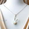 Mặt dây chuyền sữa mẹ Thỏ con 2 Mặt dây chuyền sữa mẹ Thỏ con_Trang sức làm từ sữa mẹ Keepsake MB