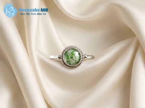 Nhẫn sữa mẹ Bích Ngọc Trường An Keepsake MB - Trang sức sữa mẹ